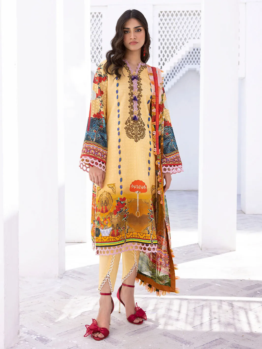 Mango Tango | 3 Piece Unstitch Lawn