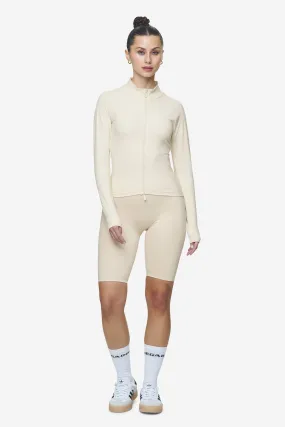 Maria Zip Longsleeve Coast Sand