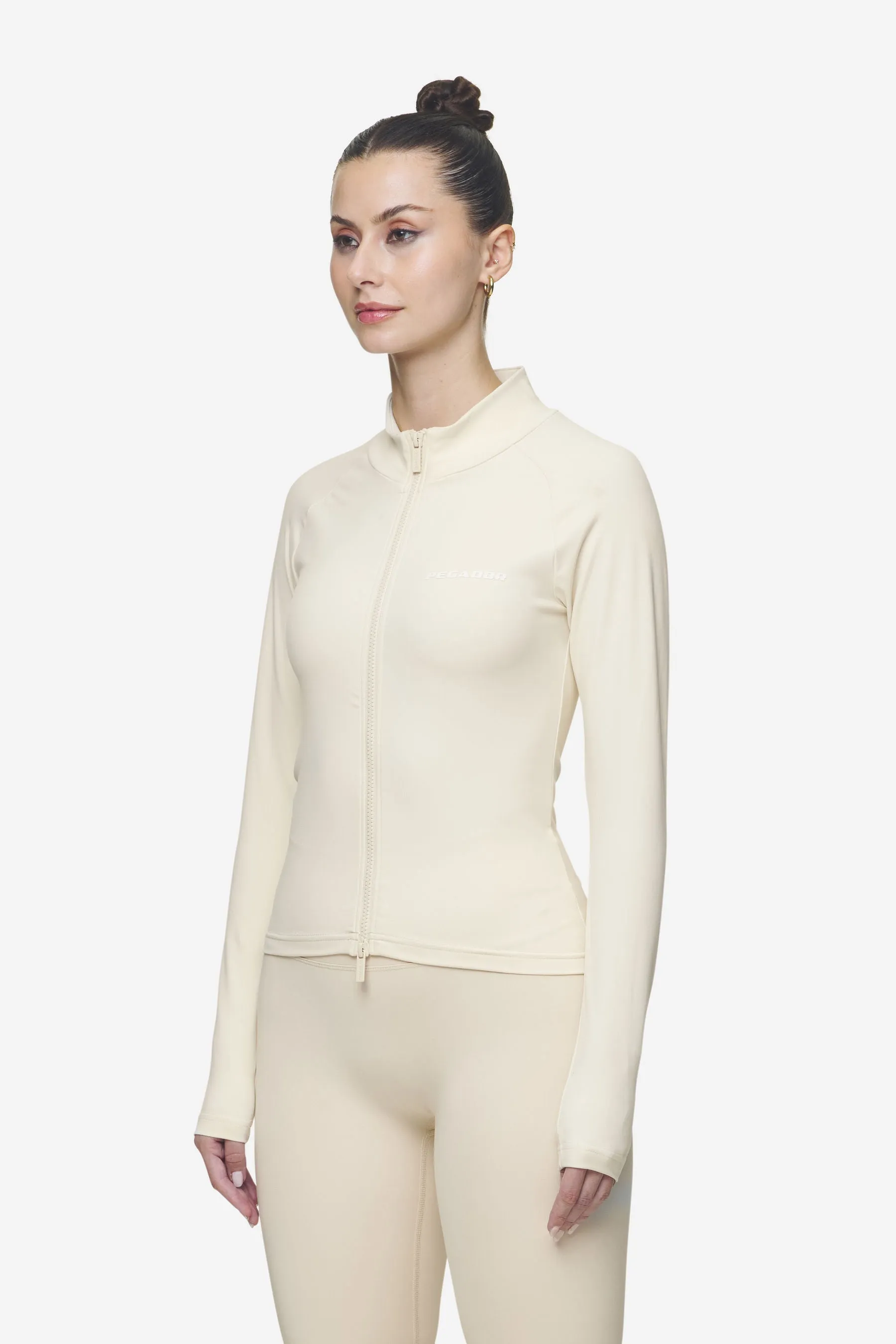 Maria Zip Longsleeve Coast Sand