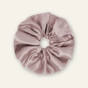 Mauve Satin Scrunchie