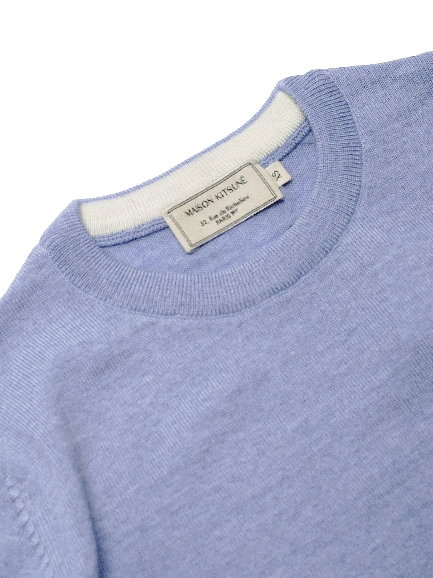 MERINOS R NECK PULLOVER_LIGHT BLUE