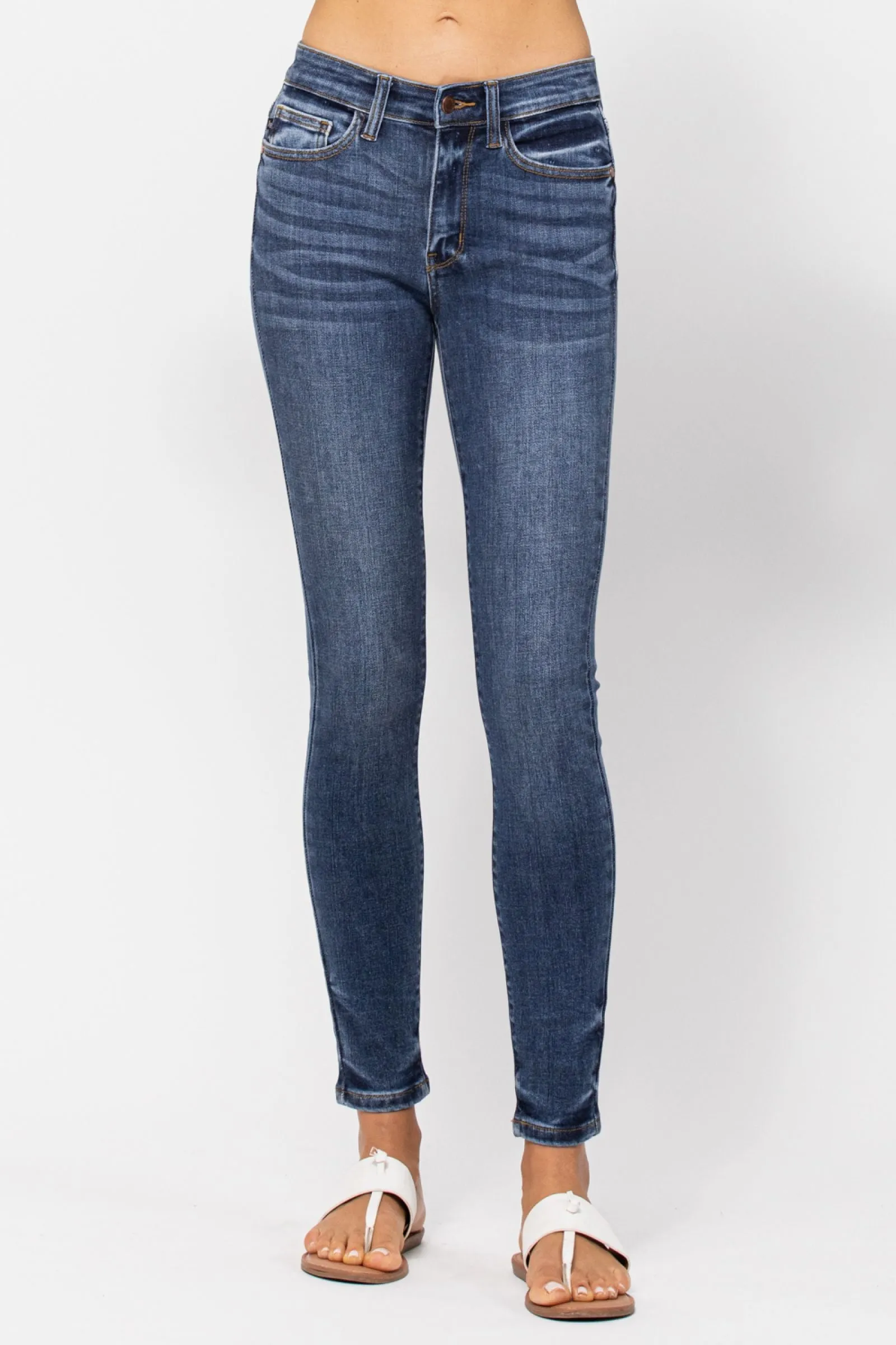 Mid-Rise Skinny Jeans