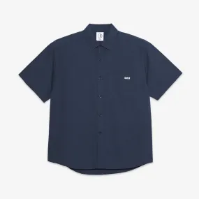 Mitchell Shirt Seersucker Grey Blue