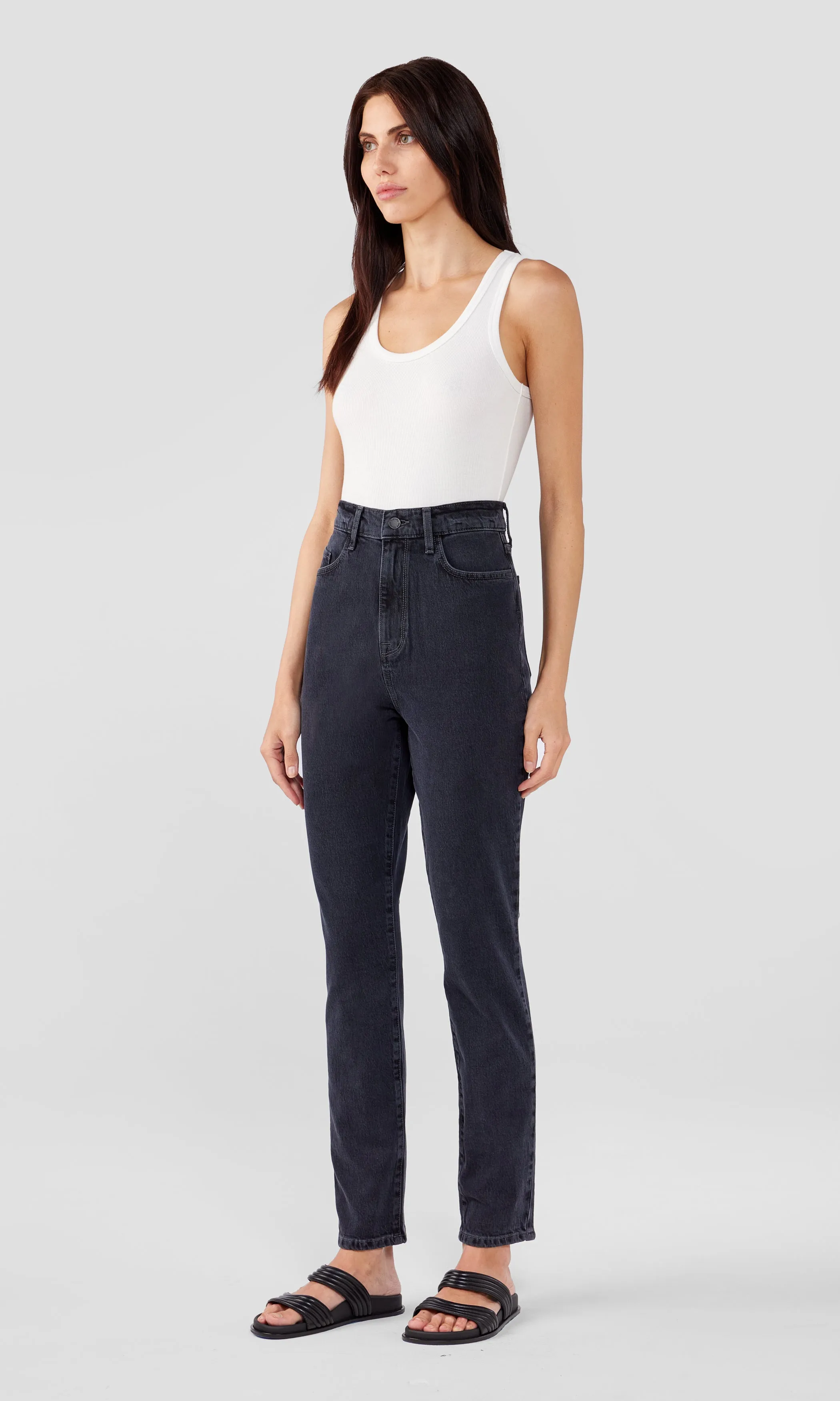 Ms. Ava High-Rise Retro Skinny Jean - Loved Black