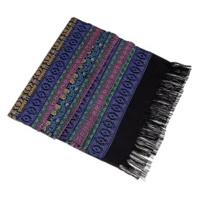 Novica Bright Night Cotton Table Runner