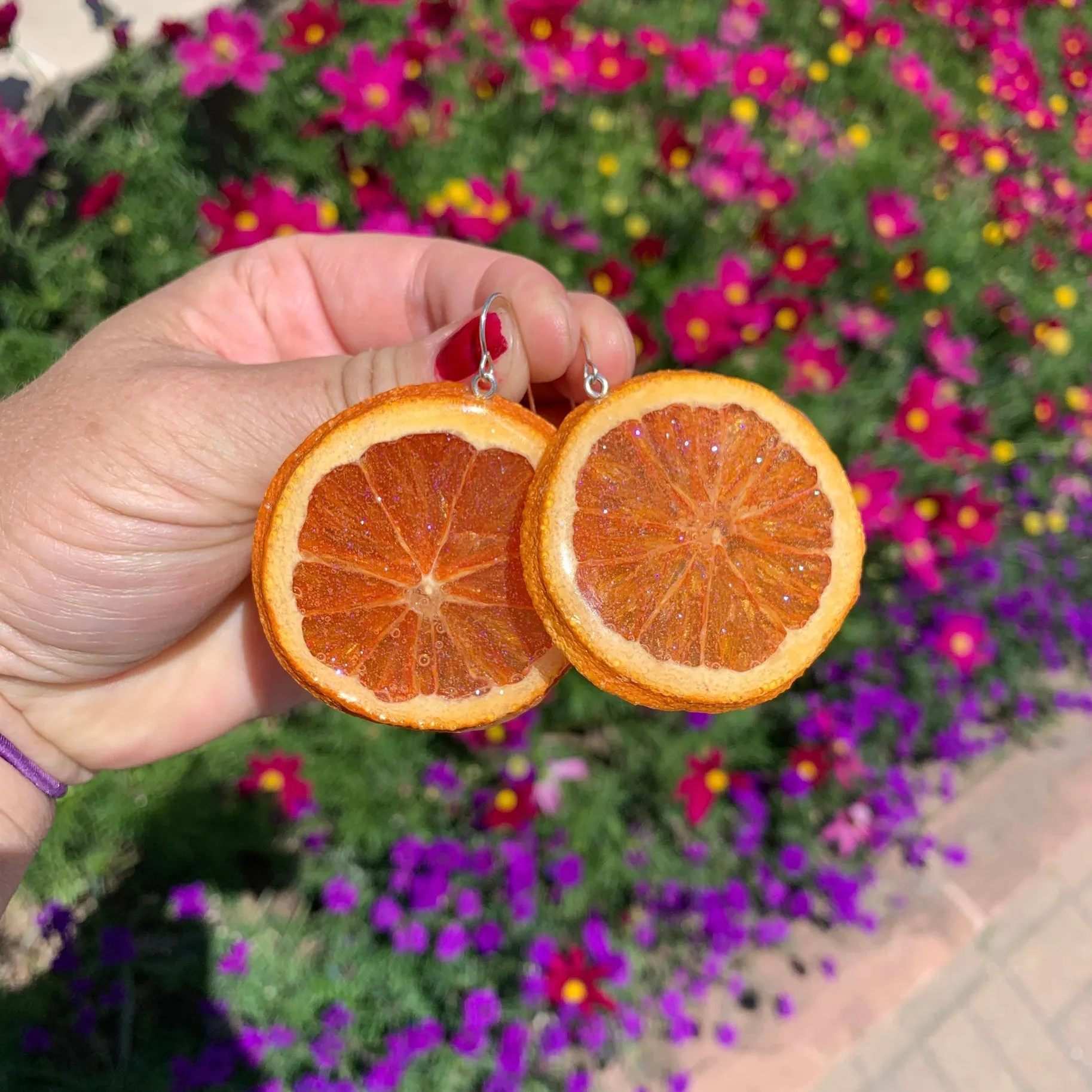 Orange Earrings