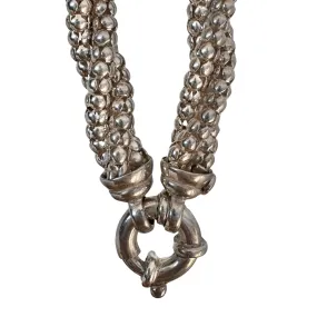 P R E - L O V E D // twisty delight / sterling silver twisted popcorn chain necklace / 19, 41g