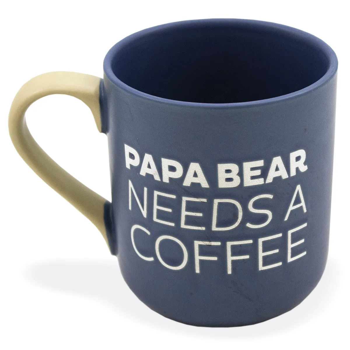 Papa Bear marble look ceramic Mug.