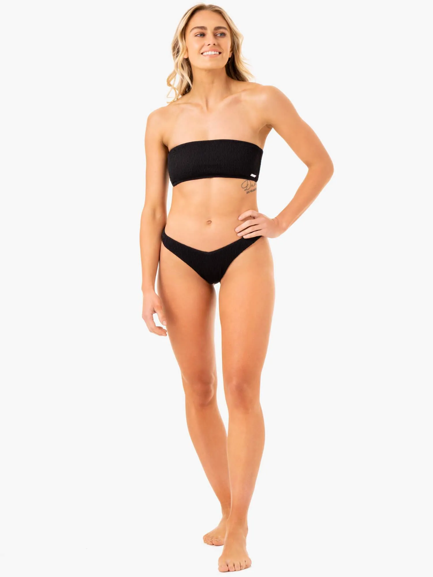 Paradise Bandeau Bikini Top - Black