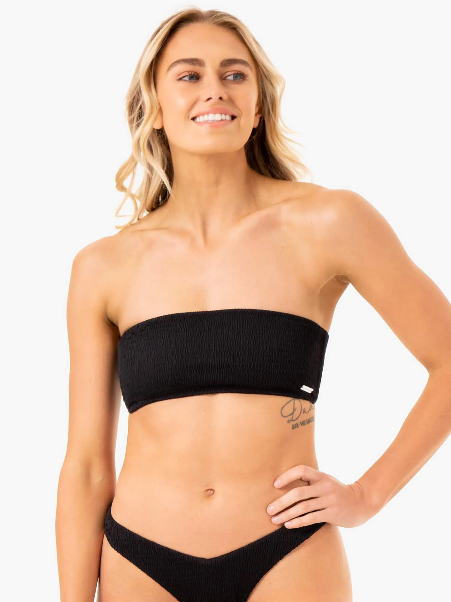 Paradise Bandeau Bikini Top - Black