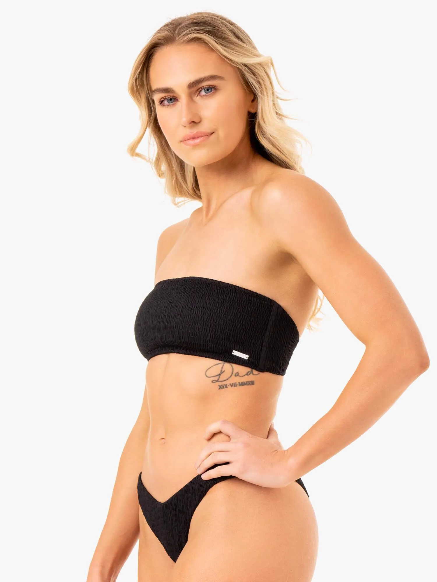 Paradise Bandeau Bikini Top - Black