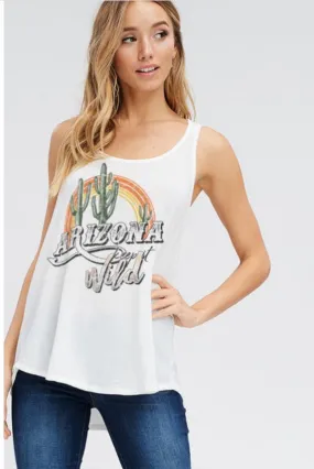 "Arizona Wild" Desert Scene Sleeveless Tee