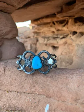 Sandcast Turquoise cuff