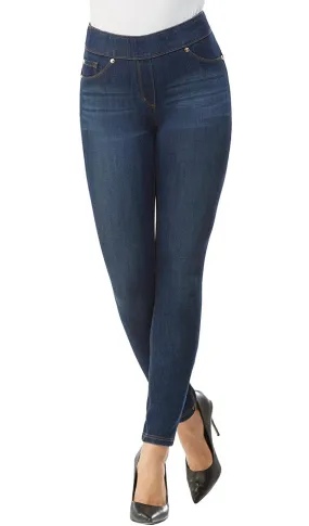 SLIM DENIM ANKLE LENGTH PANTS