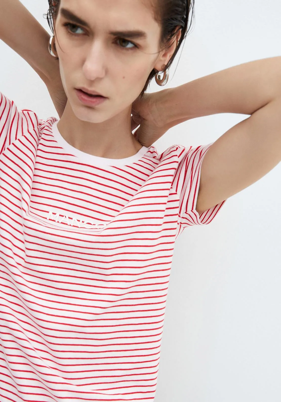 Striped logo T-shirt