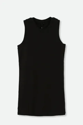 TUNIC LENGTH MUSCLE TANK IN PIMA COTTON STRETCH