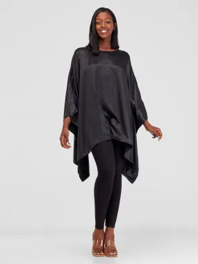 Vivo Basic Wide Loose Top - Silky Black